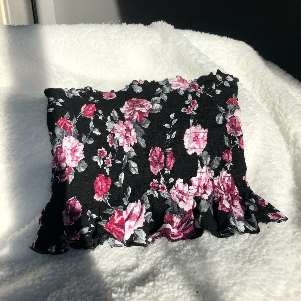 Floral tube top
